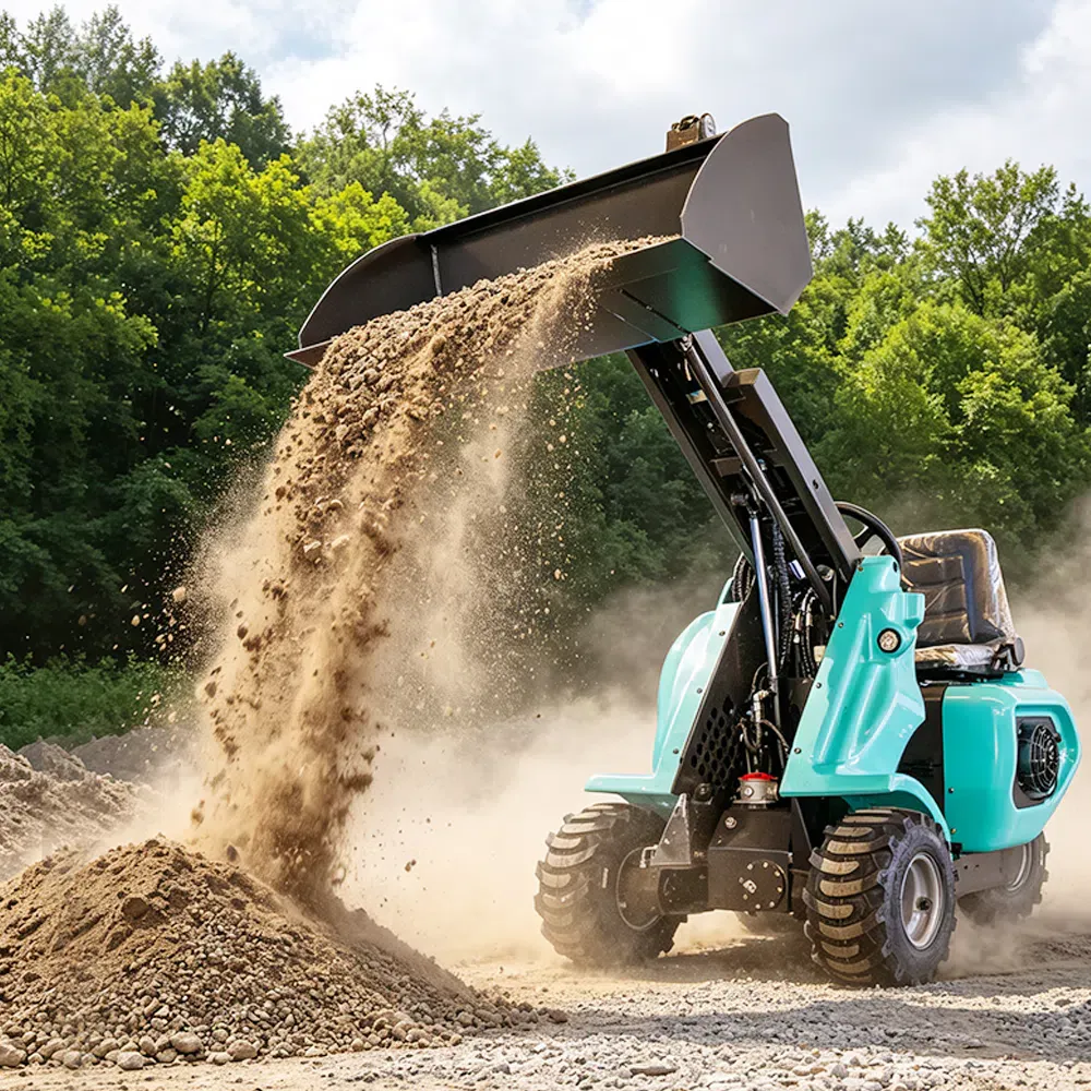 Фотографии компактного мини-погрузчика Hightop HTS130Pro