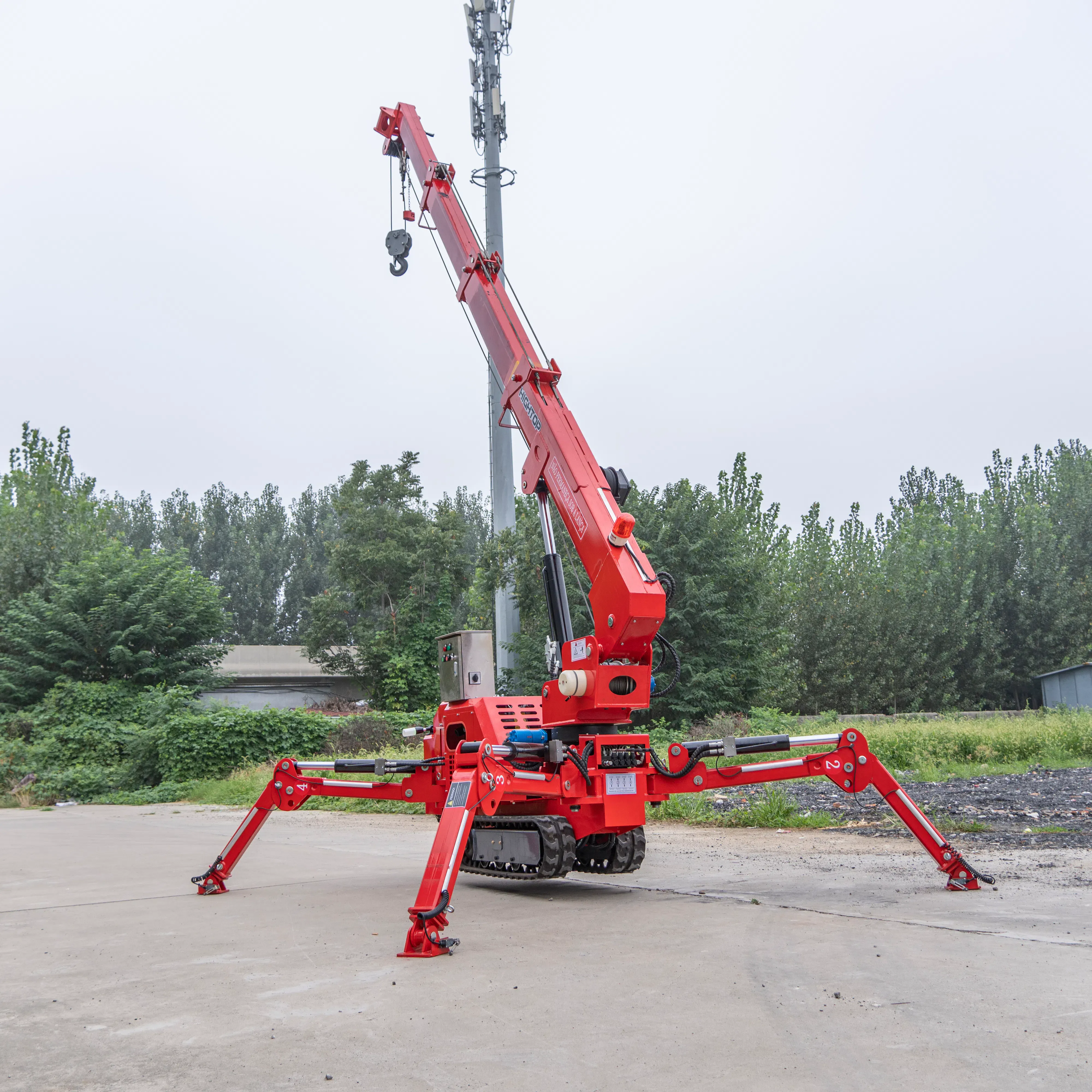 Ton Spider Crane Compact Crawler Crane for Tight Spaces hightop