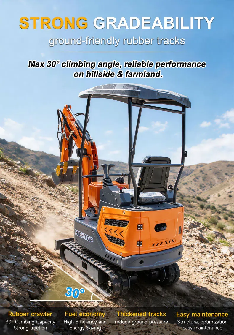 Мини-экскаватор 1.5 тонны с двигателем Kubota Z482 HTY15 Фотографии продукта.webp