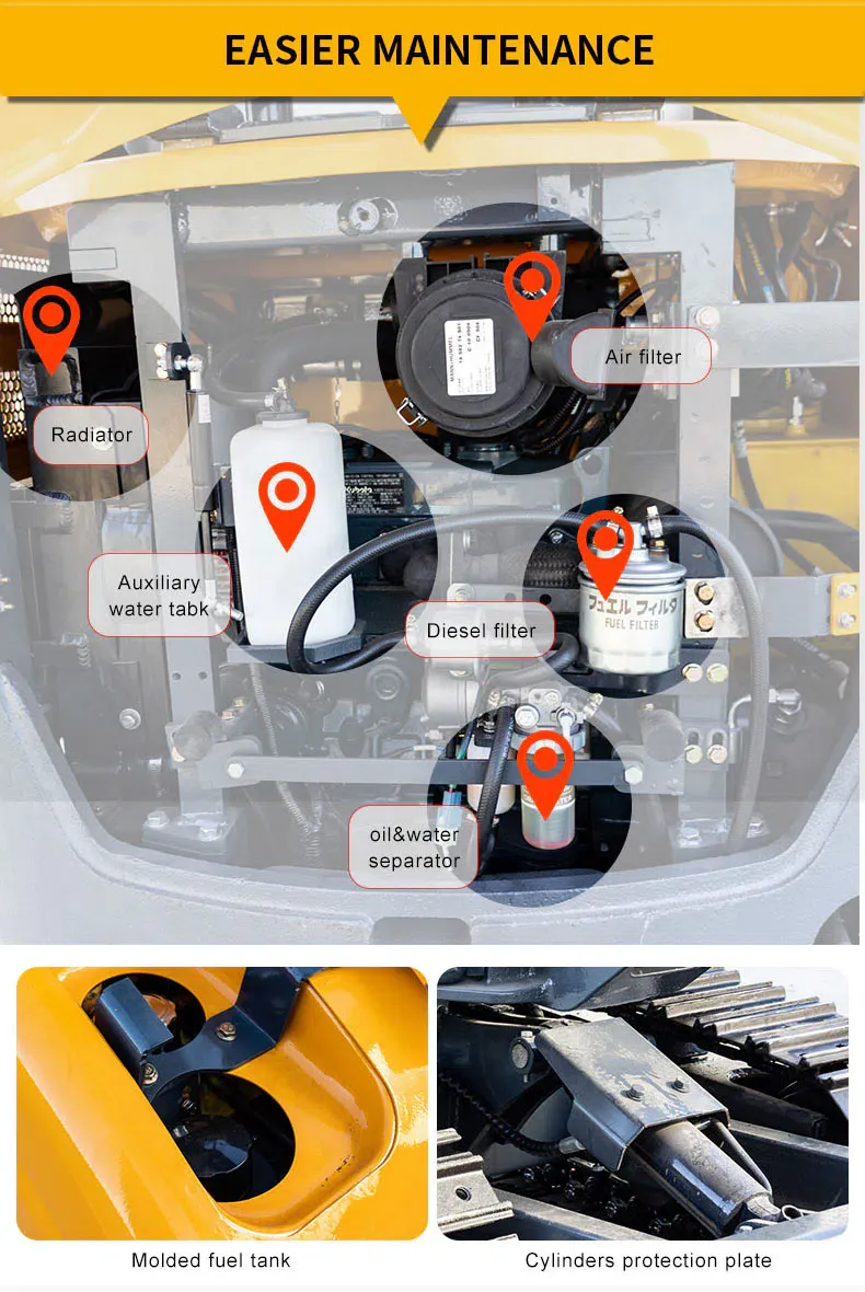 Мини-экскаватор 2.2 тонны Kubota D1105 HT22.webp