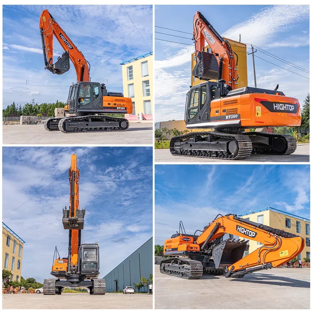 Фотографии гусеничного гидравлического экскаватора Hightop HT260 массой 26 тонн.webp