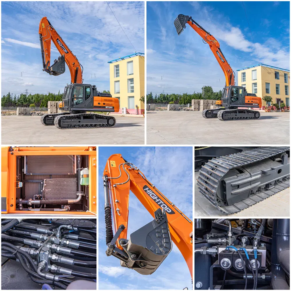 Фотографии гусеничного гидравлического экскаватора Hightop HT260 массой 26 тонн.webp