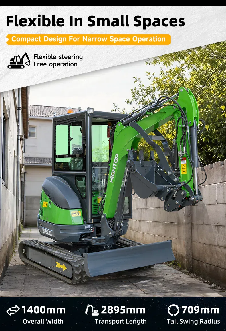 Гусеничный дизельный экскаватор HT25J -hightop.webp