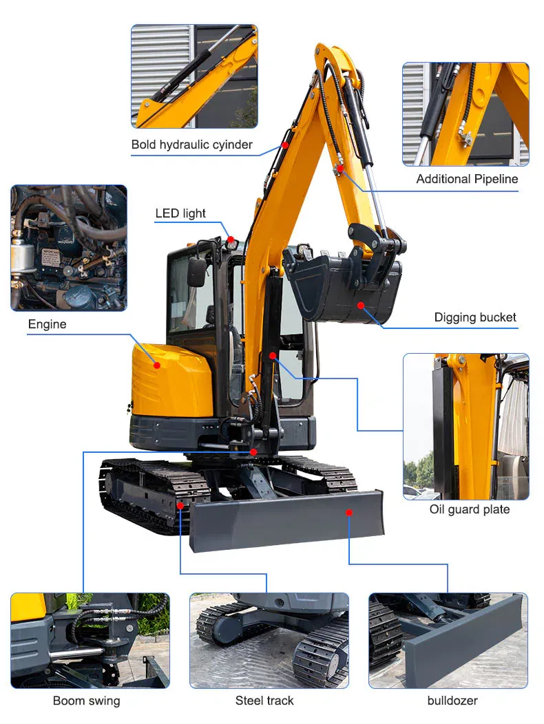 Гусеничный экскаватор 4T HT40 подробности.webp