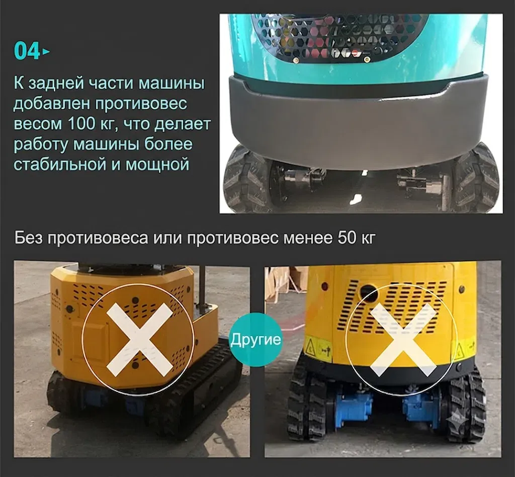 Мини-экскаватор 1 т
