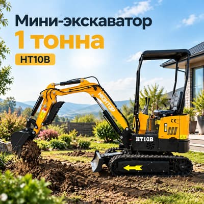 Мини-экскаватор 1 тонна